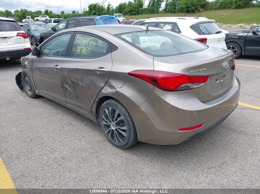 Vin: 5npdh4ae5eh489890, lot: 3059025, hyundai elantra gl 20143
