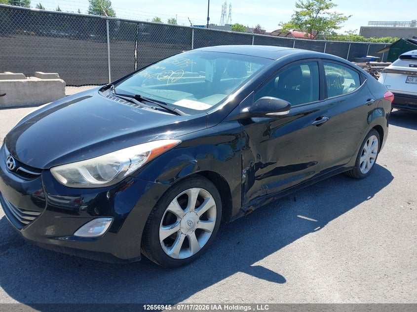2011 Hyundai Elantra Gls/Limited, Левый бок, IAAI, VIN 5NPDH4AE6BH016611 — фото 2