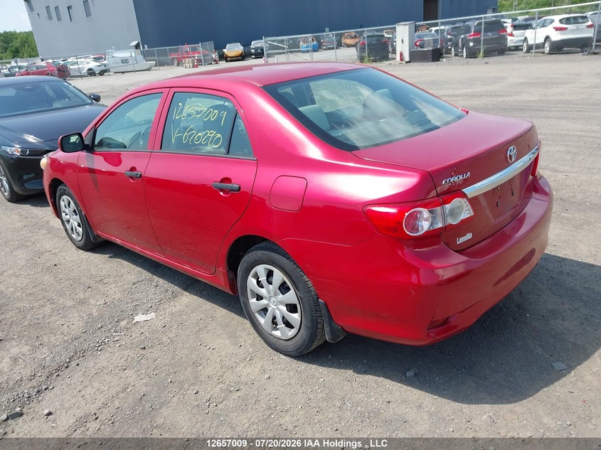 Vin: 2t1bu4ee8bc620290, lot: 3059097, toyota corolla ce 20113