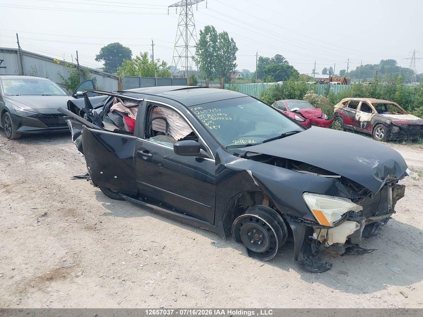 2007 Honda Accord Ex, Переворот, IAAI, VIN 1HGCM56717A804929
