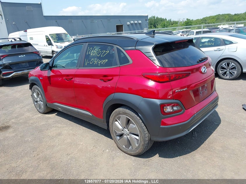 Vin: km8k23ag4ku051427, lot: 3059171, hyundai kona sel 20193