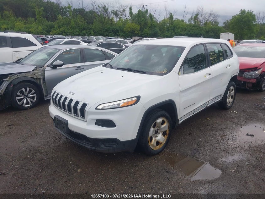 2015 Jeep Cherokee, Удар сзади, IAAI, VIN 1C4PJLAB9FW612281 — фото 2
