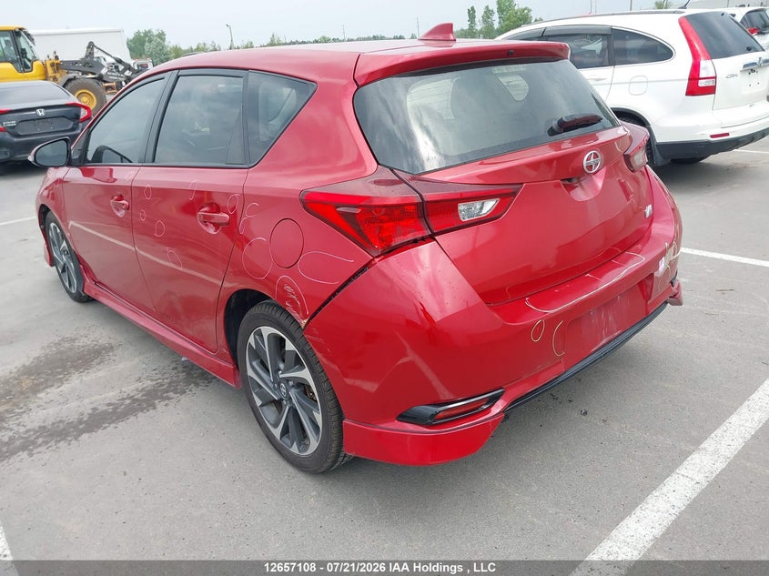 Vin: jtnkarje9gj515504, lot: 3059202, scion im 20163