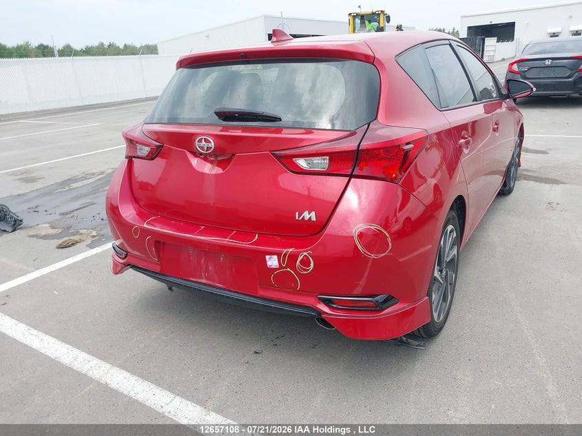 Vin: jtnkarje9gj515504, lot: 3059202, scion im 20164