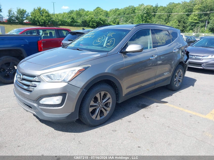 2014 Hyundai Santa Fe Sport, Лівий зад, IAAI, VIN 5XYZT3LB8EG210991 — фото 2