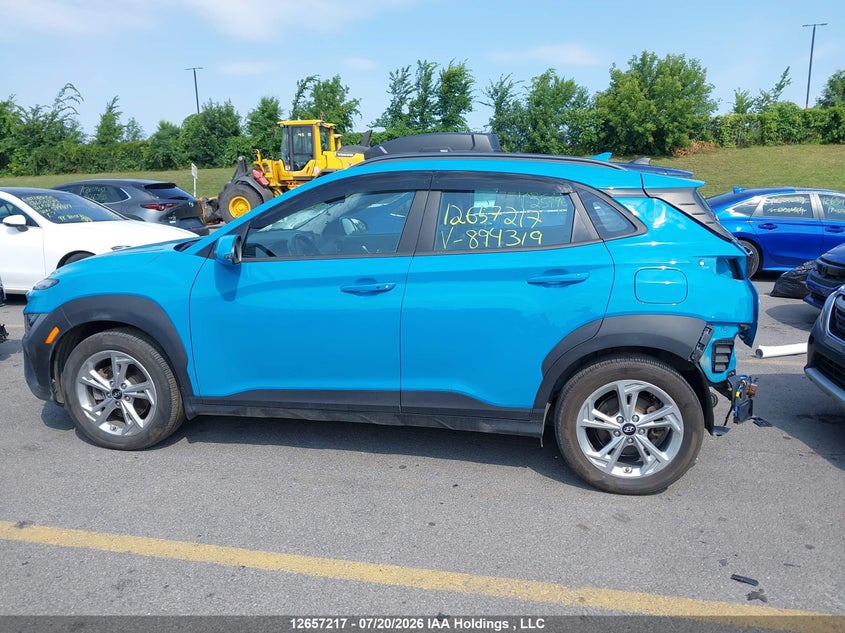 2022 Hyundai Kona Preferred Awd With Sun And Leather Package VIN: KM8K6CAB1NU894319 Lot: 12657217