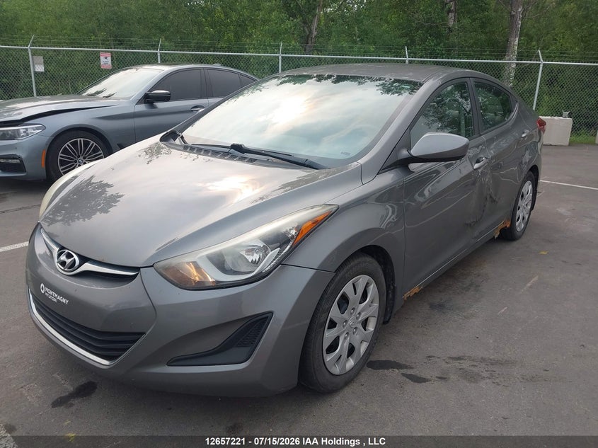 2014 Hyundai Elantra Gl, Левый бок, IAAI, VIN 5NPDH4AE6EH530267 — фото 2