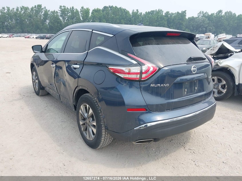 Vin: 5n1az2mh1gn122137, lot: 3059383, nissan murano s/sl/sv/platinum 20163