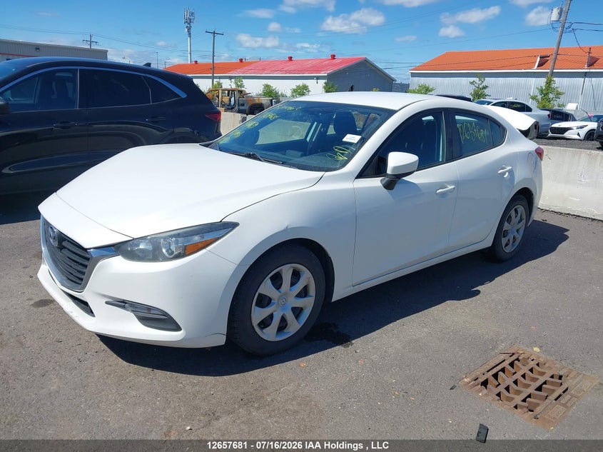 Vin: jm1bn1u74j1169635, lot: 3059826, mazda mazda3 gx 20182
