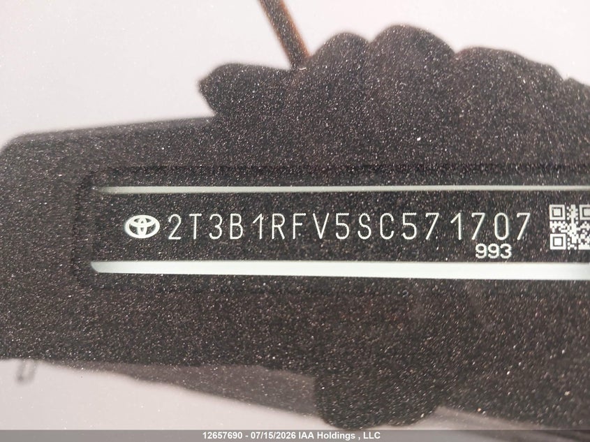 2025 TOYOTA RAV 4 SPORT UTILITY VEHICLE 2.5L I-4 DI, DOHC, VVT, 203HP