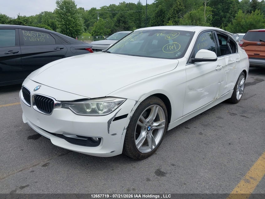 2014 BMW 3er, Левый бок, IAAI, VIN WBA3C3G56ENS68792 — фото 2