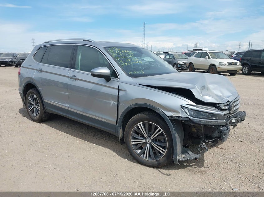 2019 Volkswagen Tiguan Highline, Удар спереду, IAAI, VIN 3VV4B7AX9KM193296
