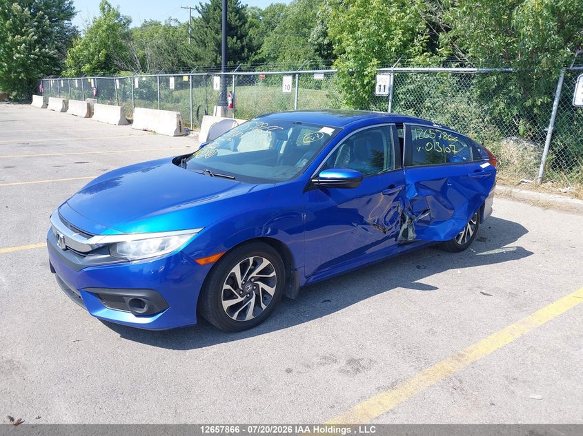 2018 Honda Civic, Left Side, IAAI, VIN 2HGFC2F83JH013107 — photo 2