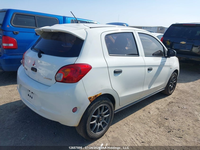 Vin: ml32a3hj4fh005669, lot: 3060035, mitsubishi mirage es 20154