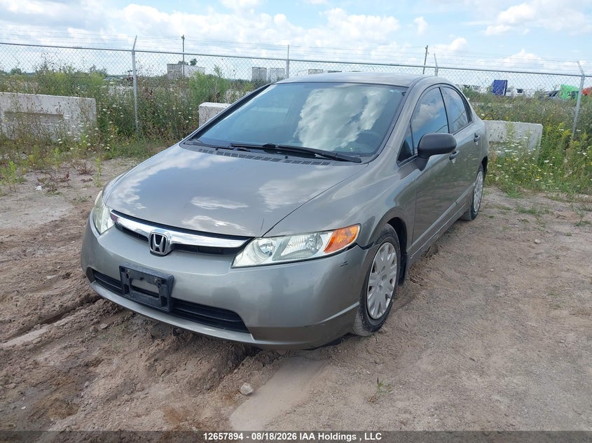2007 Honda Civic, Удар ззаду, IAAI, VIN 2HGFA16307H011425 — фото 2