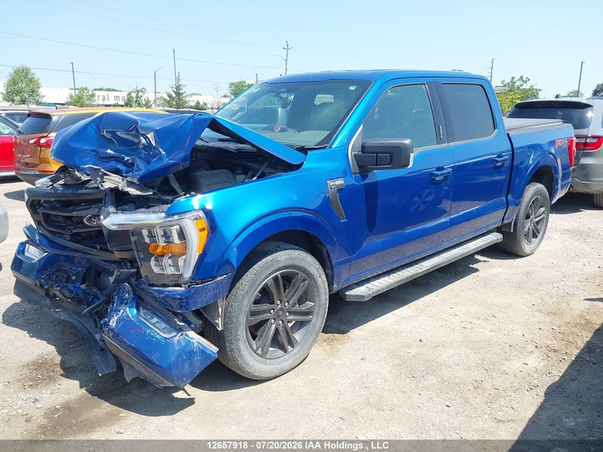 2022 Ford F-150, Front, IAAI, VIN 1FTEW1EP2NFA33876 — photo 2