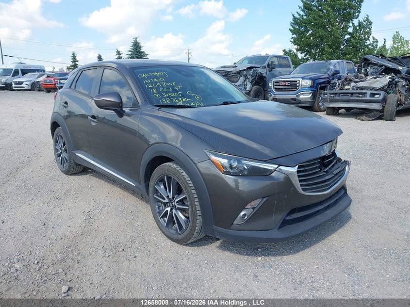Vin: jm1dkfd79j0303205, lot: 3060165, mazda cx-3 grand touring 2018 img_1