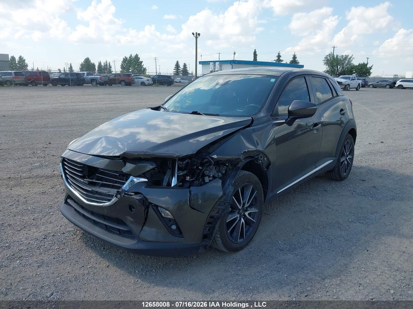 Vin: jm1dkfd79j0303205, lot: 3060165, mazda cx-3 grand touring 20182