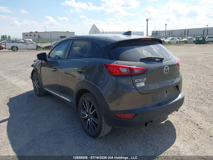 Vin: jm1dkfd79j0303205, lot: 3060165, mazda cx-3 grand touring 20183
