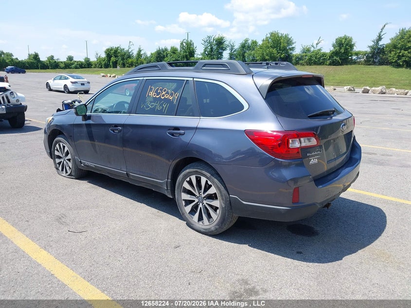 Vin: 4s4bsclc4f3304641, lot: 3060391, subaru outback 2.5i limited 20153