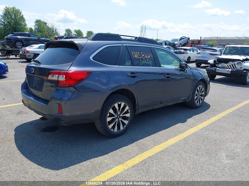 Vin: 4s4bsclc4f3304641, lot: 3060391, subaru outback 2.5i limited 20154