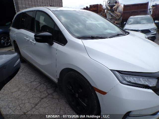 2024 Honda Odyssey Black Edition, Rear, IAAI, VIN 5FNRL6H0XRB500770 — photo 2