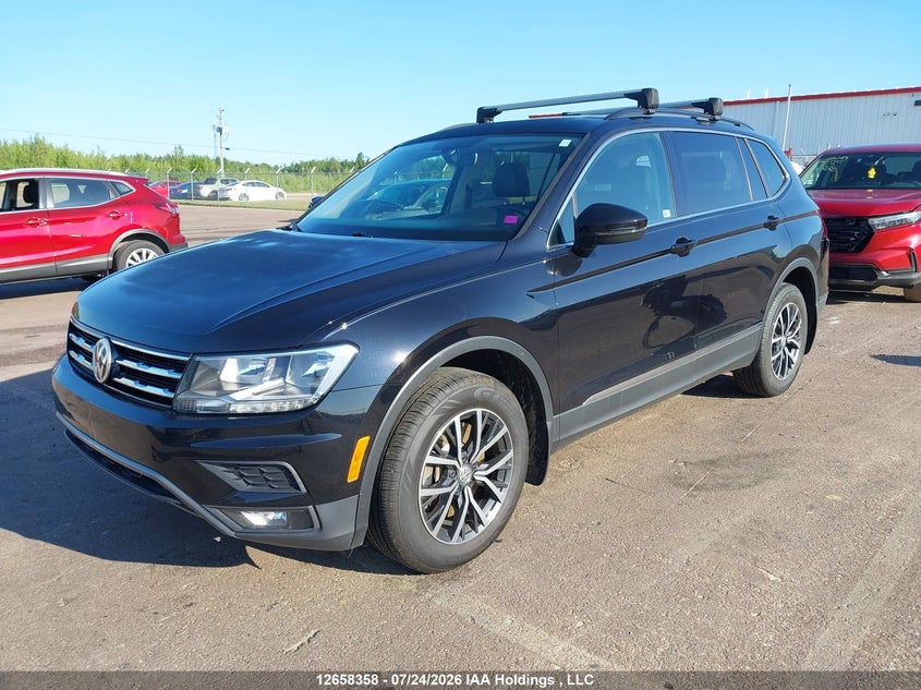 2019 Volkswagen Tiguan Se/Sel/Sel R-Line Jet-Black/Sel R-Line, Удар сзади, IAAI, VIN 3VV2B7AX8KM097425 — фото 2