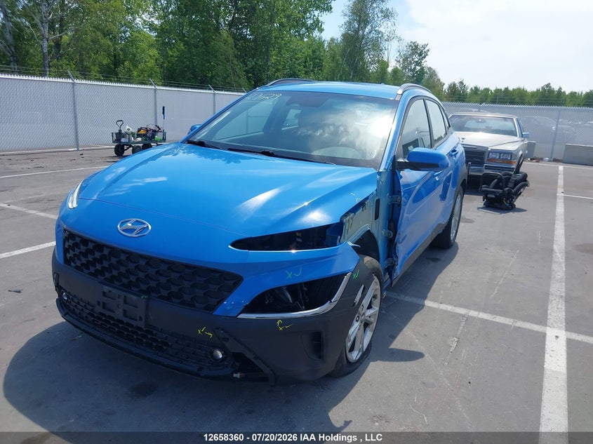 Vin: km8k2cab8nu883880, lot: 3060531, hyundai kona sel/se 20222