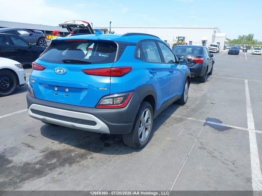 Vin: km8k2cab8nu883880, lot: 3060531, hyundai kona sel/se 20224