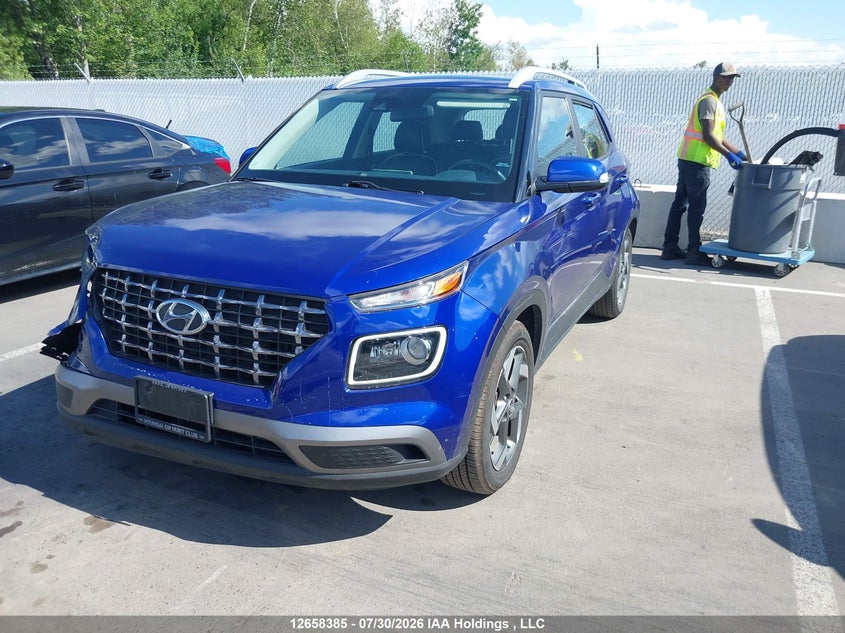 Vin: kmhrc8a32lu026985, lot: 3060556, hyundai venue ultimate with denim blue interior colour pack 20202