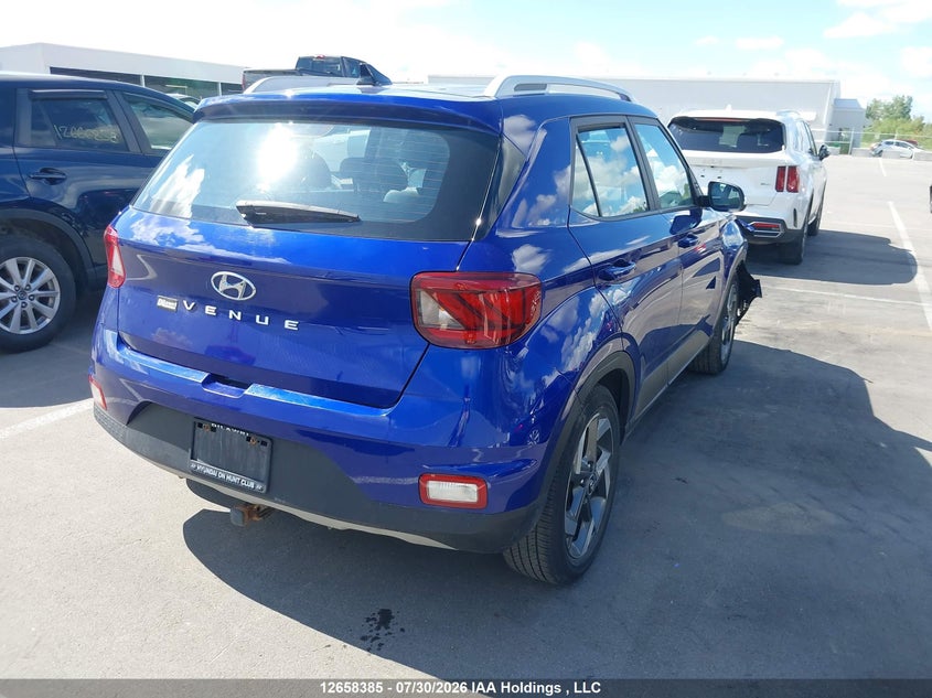 Vin: kmhrc8a32lu026985, lot: 3060556, hyundai venue ultimate with denim blue interior colour pack 20204