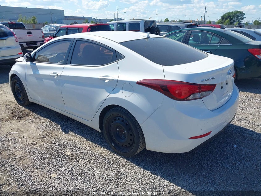 Vin: kmhdh4ah6gu626754, lot: 3060618, hyundai elantra gls 20163