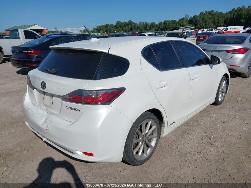 Vin: jthkd5bh1c2077609, lot: 3060643, lexus ct 200 20124