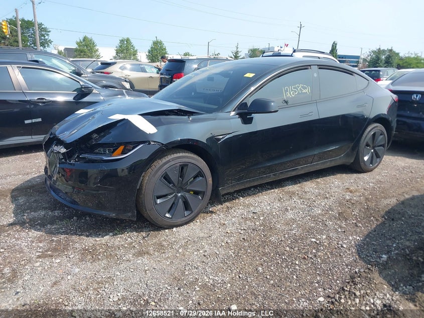 2025 Tesla Model 3, Front, IAAI, VIN 5YJ3E1EA4SF964031 — photo 2