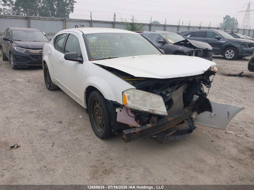 Vin: 1c3cdzabxcn311436, lot: 3060822, dodge avenger 2012 img_1