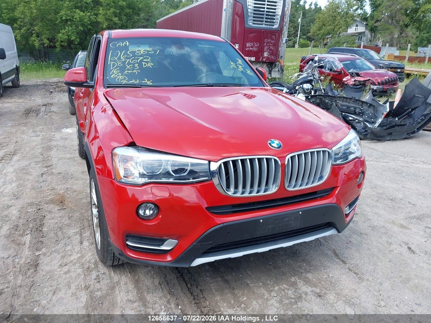 2016 BMW X3 SPORT UTILITY VEHICLE 2.0L I-4 DI, DOHC, VVT, TURBO, 241HP
