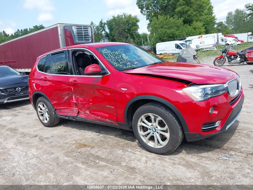 2016 BMW X3 SPORT UTILITY VEHICLE 2.0L I-4 DI, DOHC, VVT, TURBO, 241HP