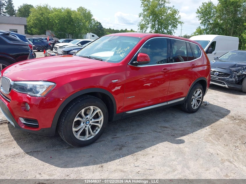 2016 BMW X3 SPORT UTILITY VEHICLE 2.0L I-4 DI, DOHC, VVT, TURBO, 241HP