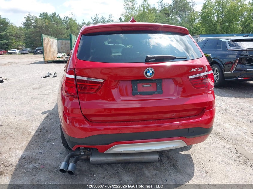 2016 BMW X3 SPORT UTILITY VEHICLE 2.0L I-4 DI, DOHC, VVT, TURBO, 241HP