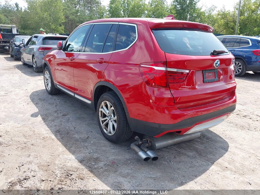 Vin: 5uxwx9c51g0d87672, lot: 3060824, bmw x3 xdrive28i 20163