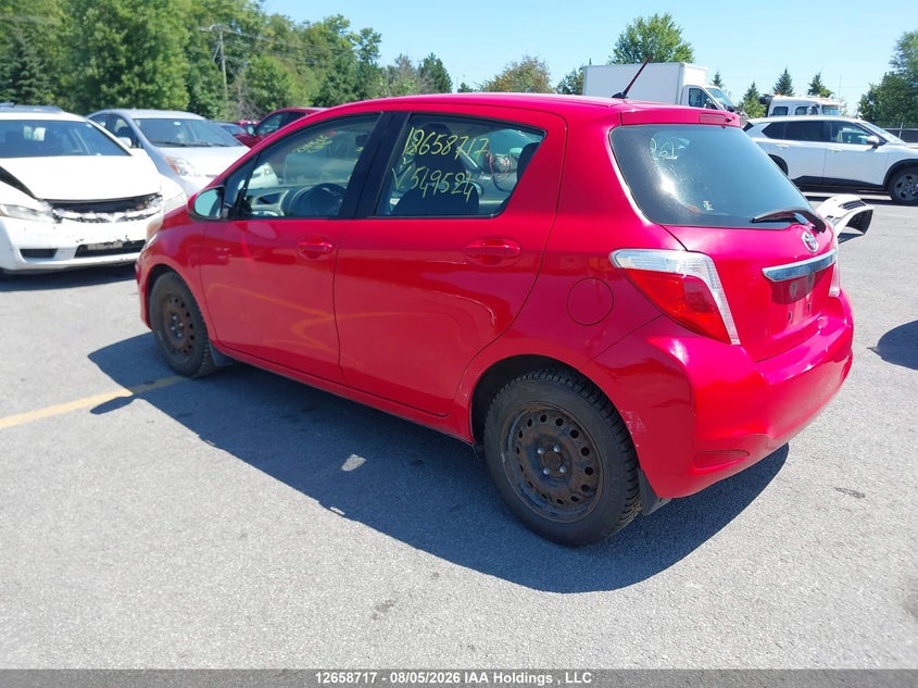 Vin: jtdktud31dd549524, lot: 3060920, toyota yaris le 20133