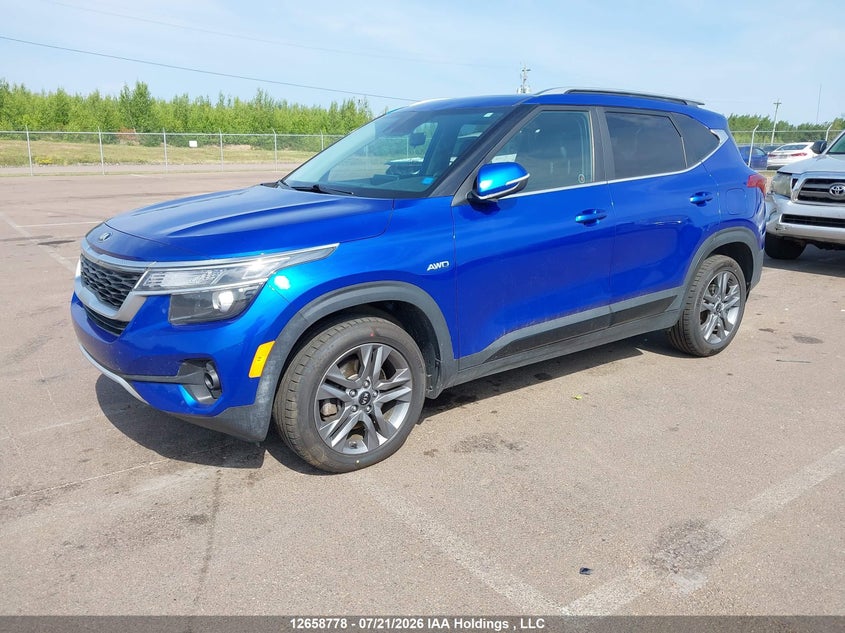 2021 Kia Seltos, Rear, IAAI, VIN KNDEUCAA0M7225910 — photo 2