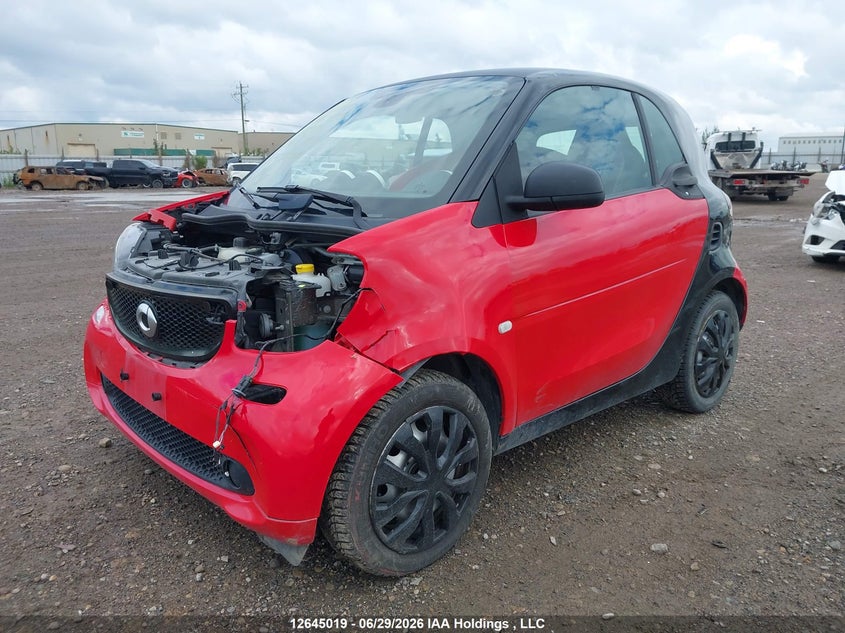 2016 Smart Fortwo, Удар спереди, IAAI, VIN WMEFJ5DA8GK126436 — фото 2