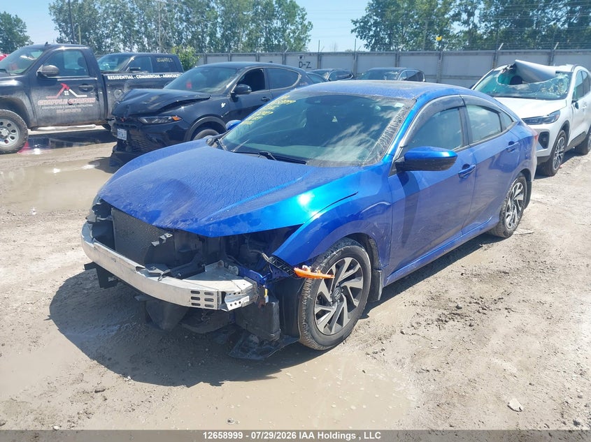 Vin: 2hgfc2f83jh012927, lot: 3061227, honda civic ex 20182