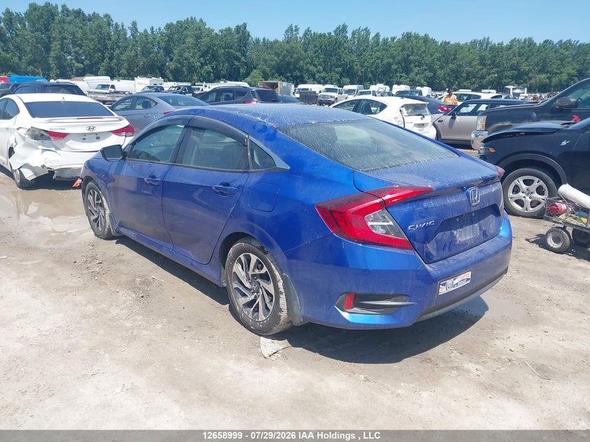 Vin: 2hgfc2f83jh012927, lot: 3061227, honda civic ex 20183