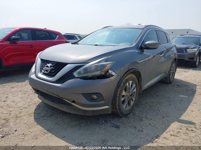 2018 Nissan Murano S/Sl/Sv/Platinum, Left Front, IAAI, VIN 5N1AZ2MH4JN116596 — photo 2