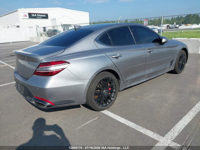 Vin: kmtg54se7tu162402, lot: 3061418, genesis g70 sport prestige 20264