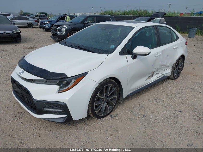 2020 Toyota Corolla, Left Side, IAAI, VIN 5YFB4RBE0LP002979 — photo 2