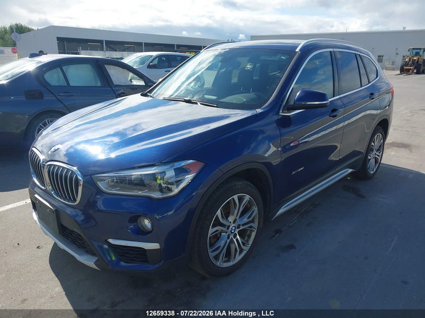 2018 BMW X1, Water, IAAI, VIN WBXHT3C31J5K28968 — photo 2