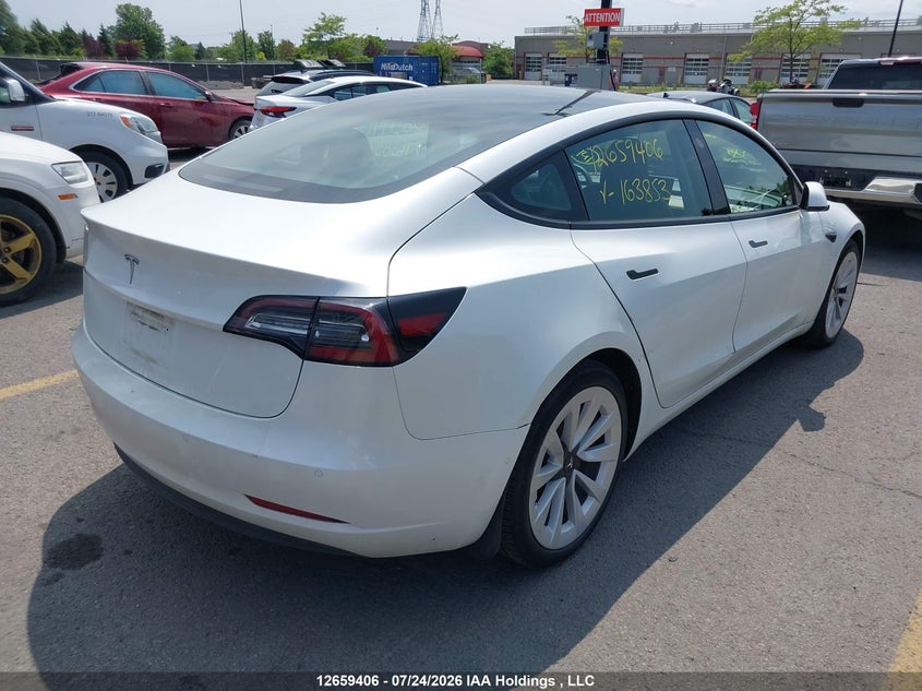 Vin: 5yj3e1ea1nf163853, lot: 3061666, tesla model 3 rwd/standard range 20224